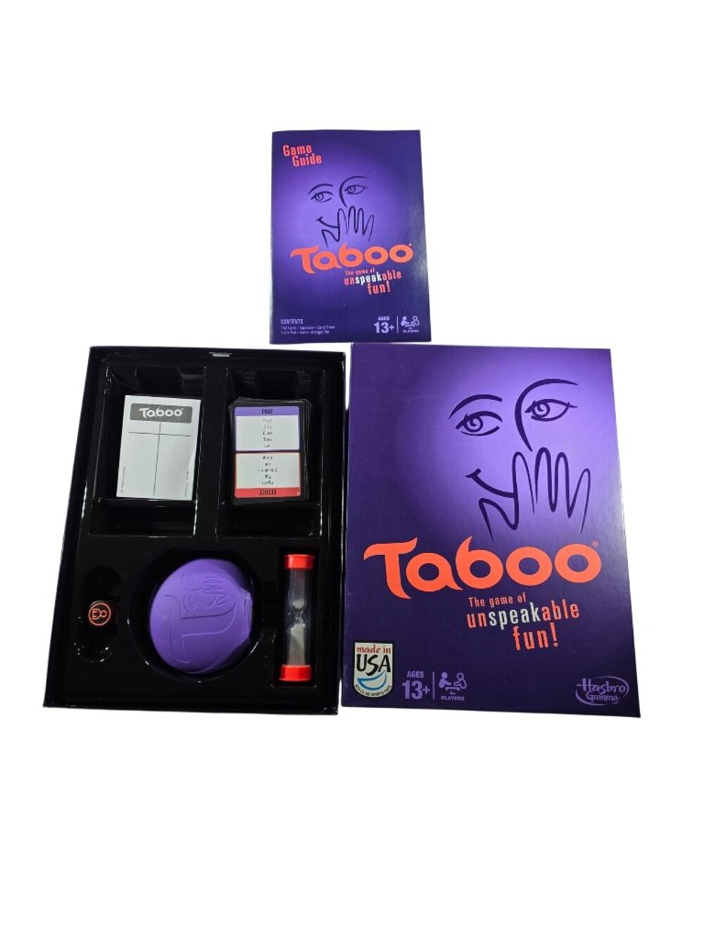 Taboo Board Game Ages 13+ By Hasbro Gaming Complete Set With Cards & Timer